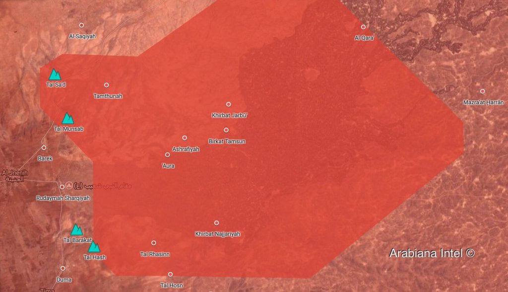 In Maps: Syrian Army's Military Operation Against ISIS Cells In Eastern Al-Suwayda