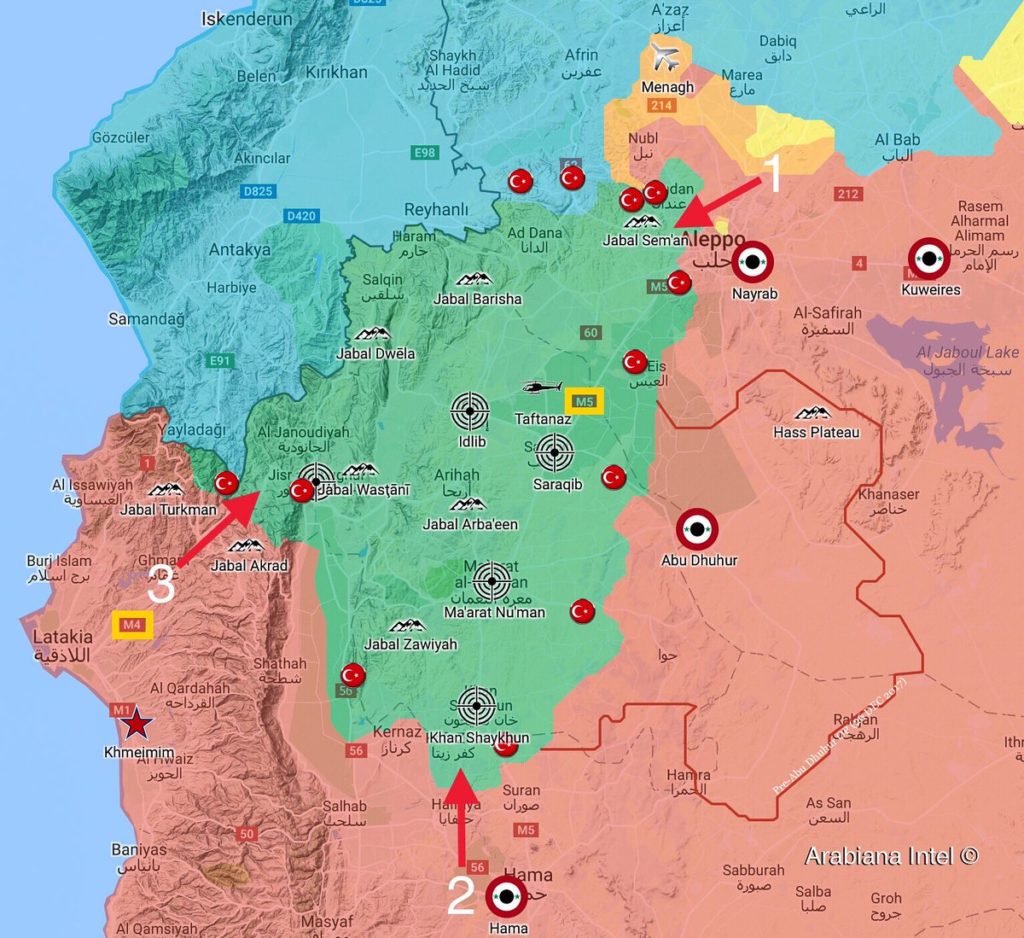 In Maps: Possible Scenario Of Syrian Army Advance In Idlib