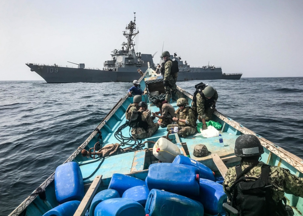 In Photos: US Navy Seizes Skiff Carrying Over 1,000 Automatic Rifles In Gulf Of Aden