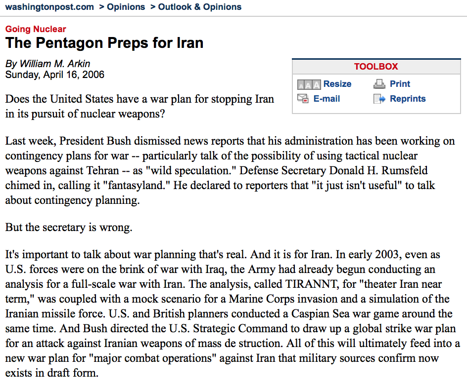 Towards a World War III Scenario? The Role of Israel in Triggering an Attack on Iran?