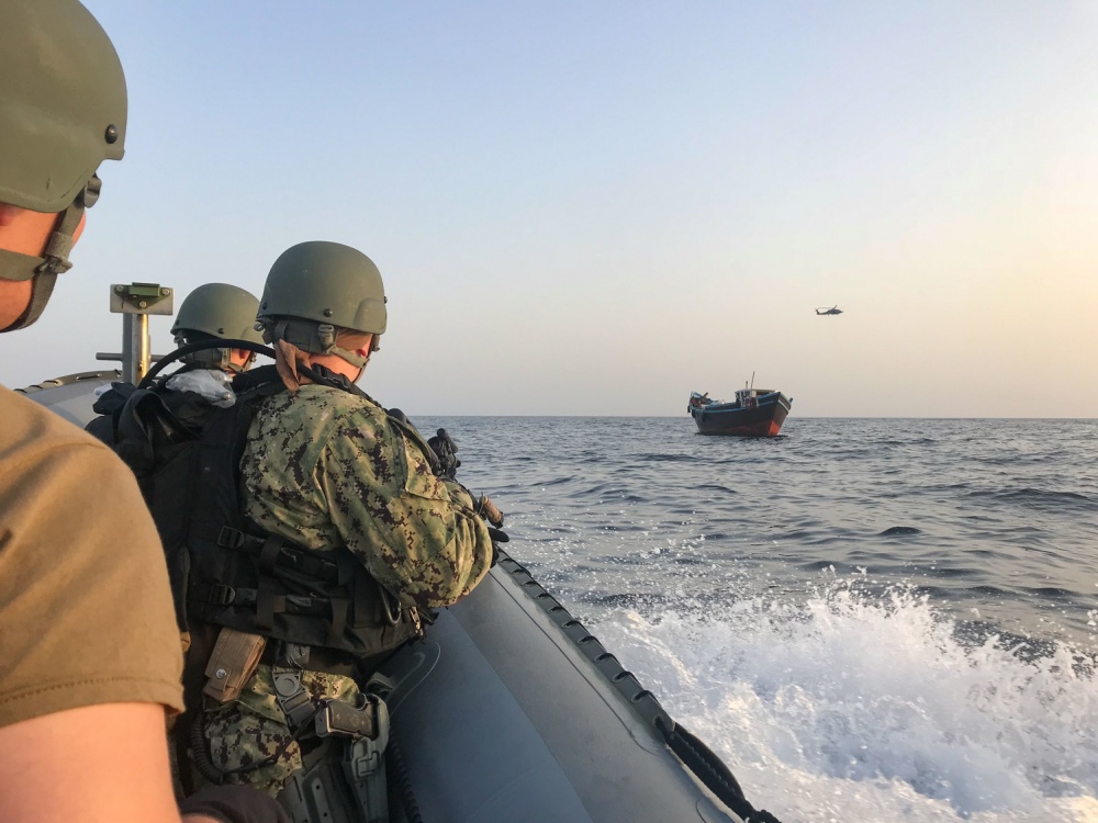 In Photos: US Navy Seizes Skiff Carrying Over 1,000 Automatic Rifles In Gulf Of Aden