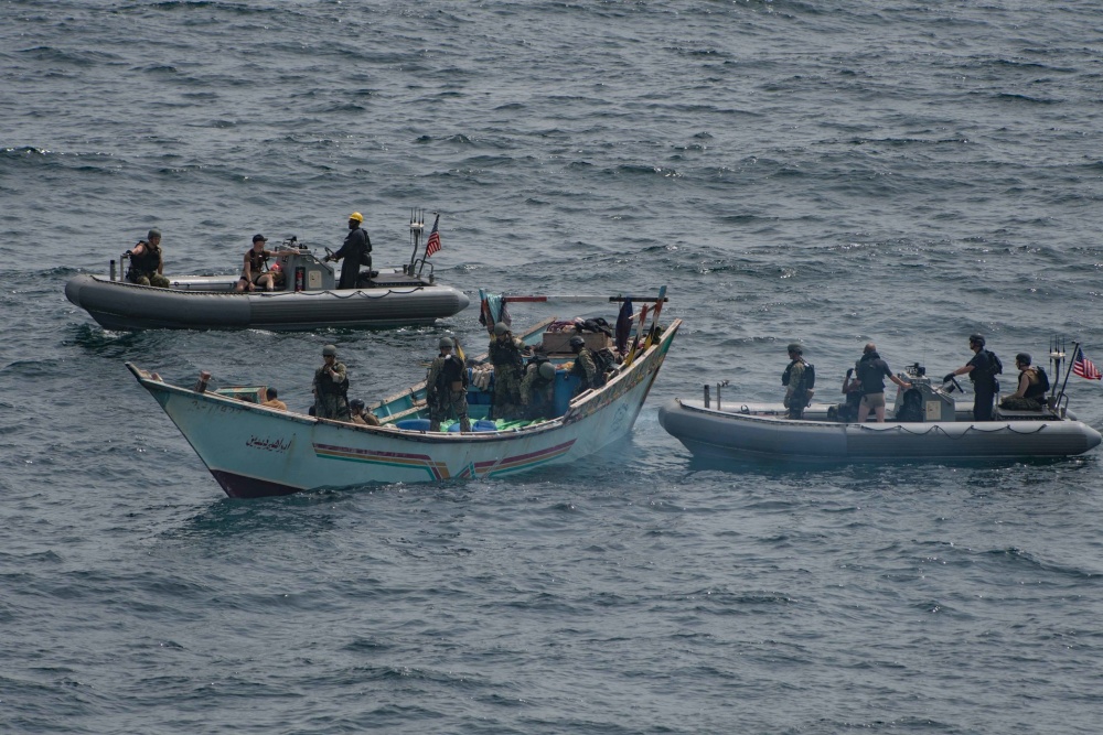 In Photos: US Navy Seizes Skiff Carrying Over 1,000 Automatic Rifles In Gulf Of Aden