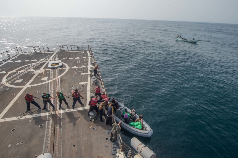 In Photos: US Navy Seizes Skiff Carrying Over 1,000 Automatic Rifles In Gulf Of Aden