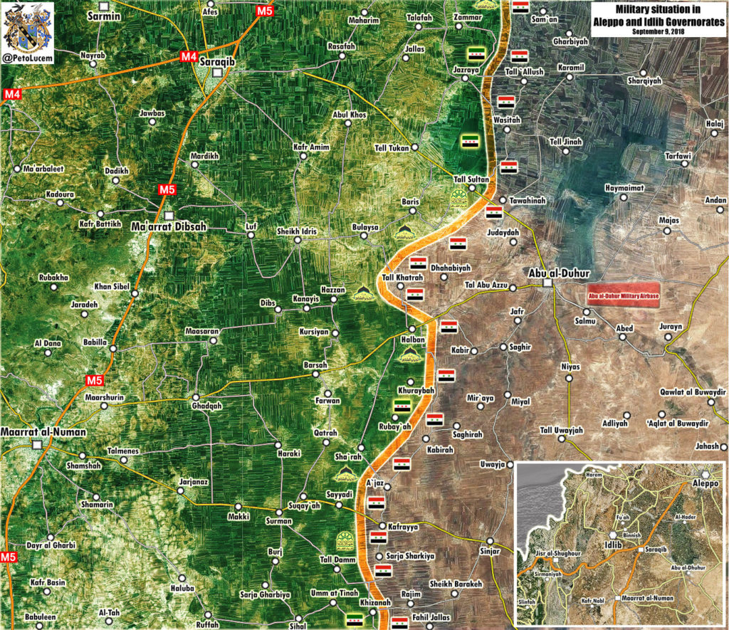 Map Update: Military Situation In Abu al-Duhur Area In Syria's Idlib Province