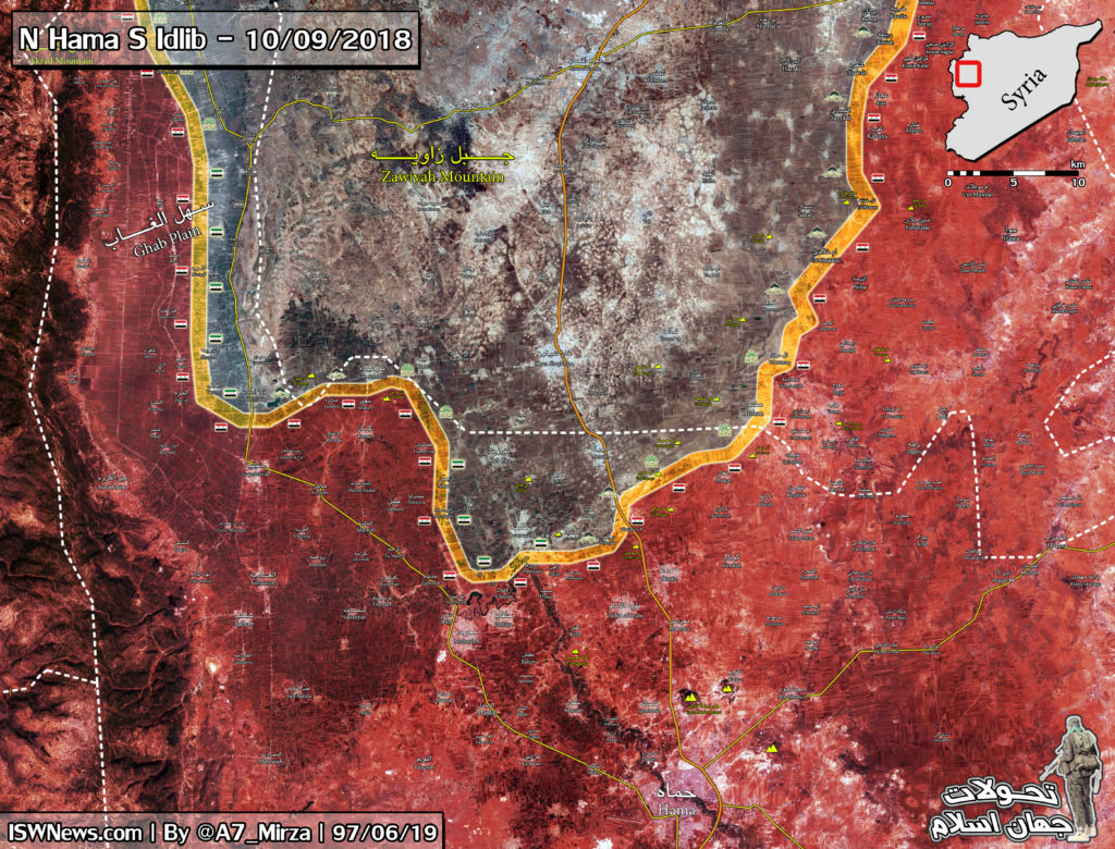 Syria Map Update: Military Situation In Northern Hama & Southern Idlib