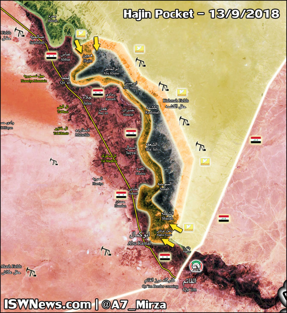 SDF Repels Two ISIS Attacks And Continues Its Advance In Euphrates Valley (Map)