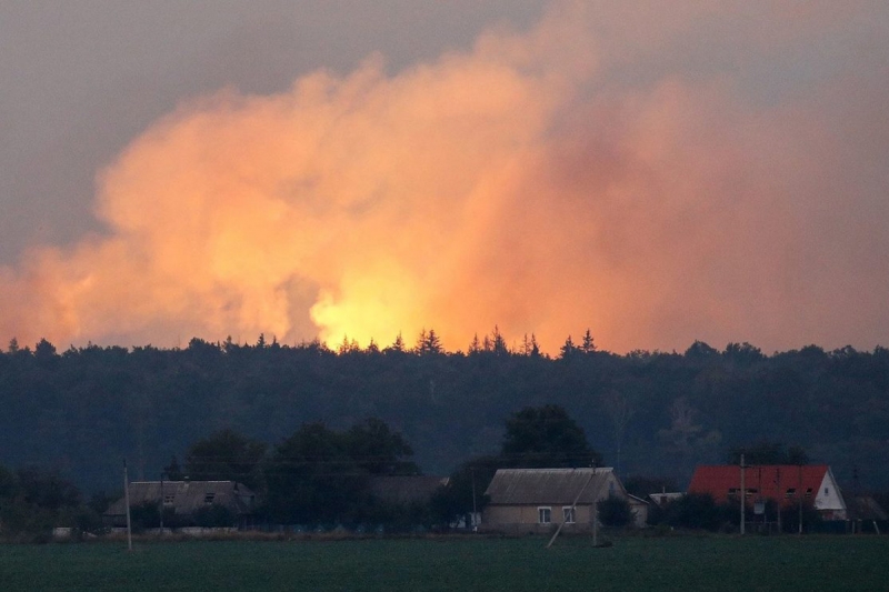 95% Of 69,000 Tons Of Munitions Stored In Ukraine's Ichnya Warehouse Was Destroyed During Explosions: Media