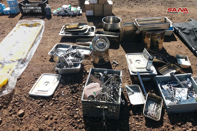 Syrian Security Forces Seize Weapons Caches Left Behind By Militants In Homs, Quneitra Provinces (Photos)