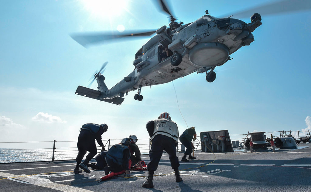 MH-60 Seahawk Helicopter Crashed Aboard USS Ronald Reagan