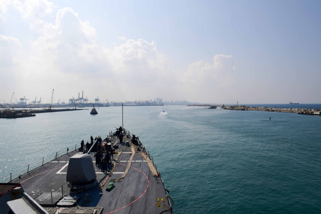 US Destroyer Docks In Israel For First Time In 19 Years. Netanyahu Says It Shows US Support To Israeli Actions In Syria