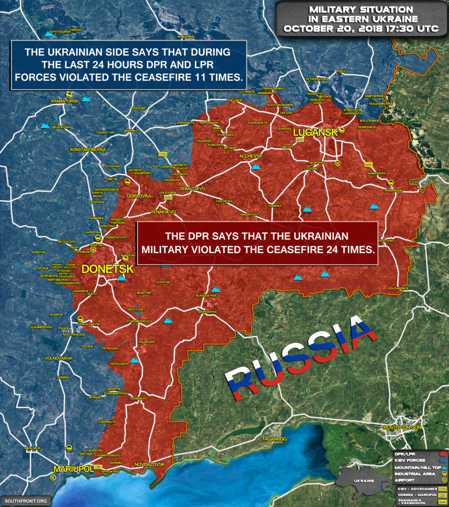 Map Update: Military Situation In Eastern Ukraine