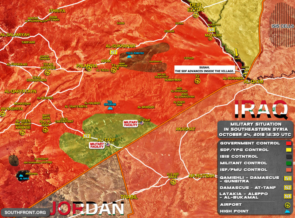 US-backed Forces Capture Most Of As-Susah Village In Euphrates Valley From ISIS (Map)