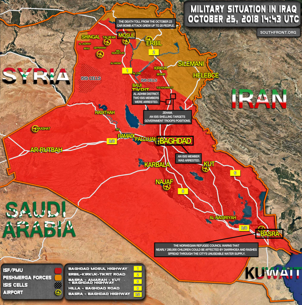 Security Forces Continue Crackdown On ISIS Cells Across Iraq (Map Update)