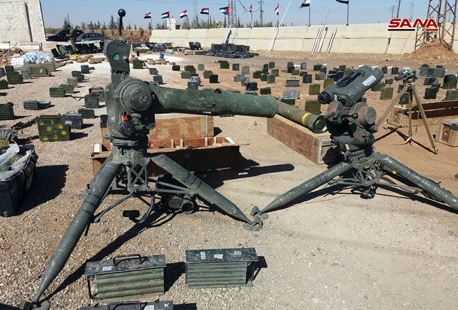 Syrian Security Forces Seize Weapons Caches Left Behind By Militants In Homs, Quneitra Provinces (Photos)