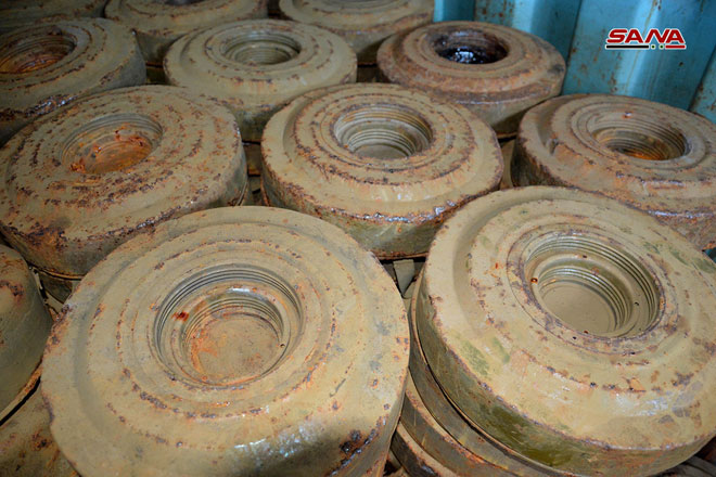 Syrian Army Seizes Hundreds Of Anti-Tank Mines In Quneitra (Video, Photos)