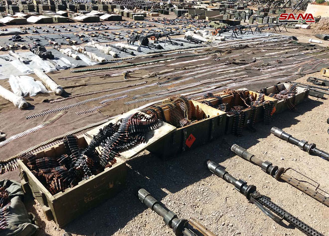 Syrian Security Forces Seize Weapons Caches Left Behind By Militants In Homs, Quneitra Provinces (Photos)