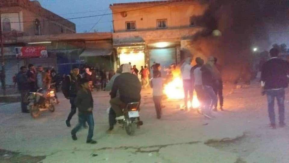 US-backed Kurdish Armed Groups Open Fire At Arab Protesters In Syria's Al-Haskah Province