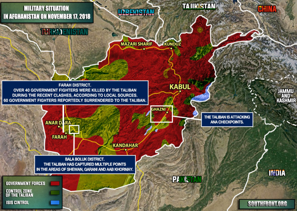 Over 40 Pro-Government Fighters Died, 60 Others Surrendered To Taliban In Afghanistan's Farah Province