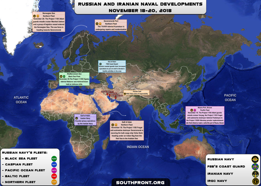 Iranian, Russian Naval Developments November 18-20, 2018