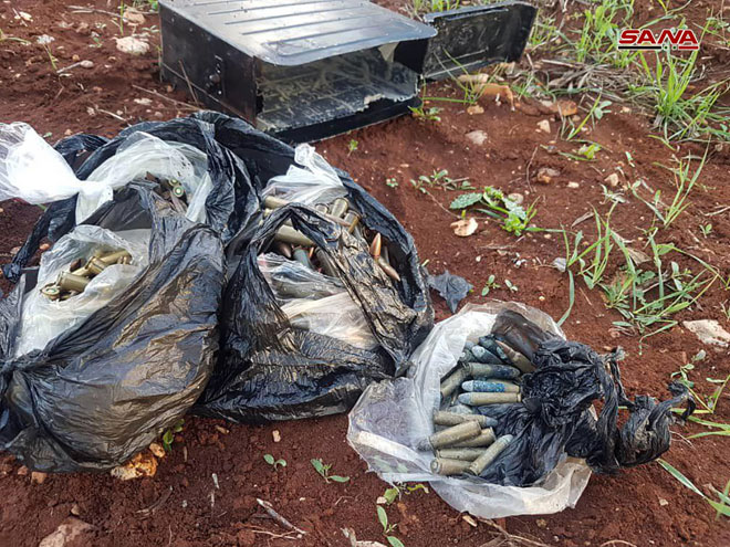 In Photos: Syrian Security Forces Discover Weapons Caches Left Behind By Militants In Homs, Damascus