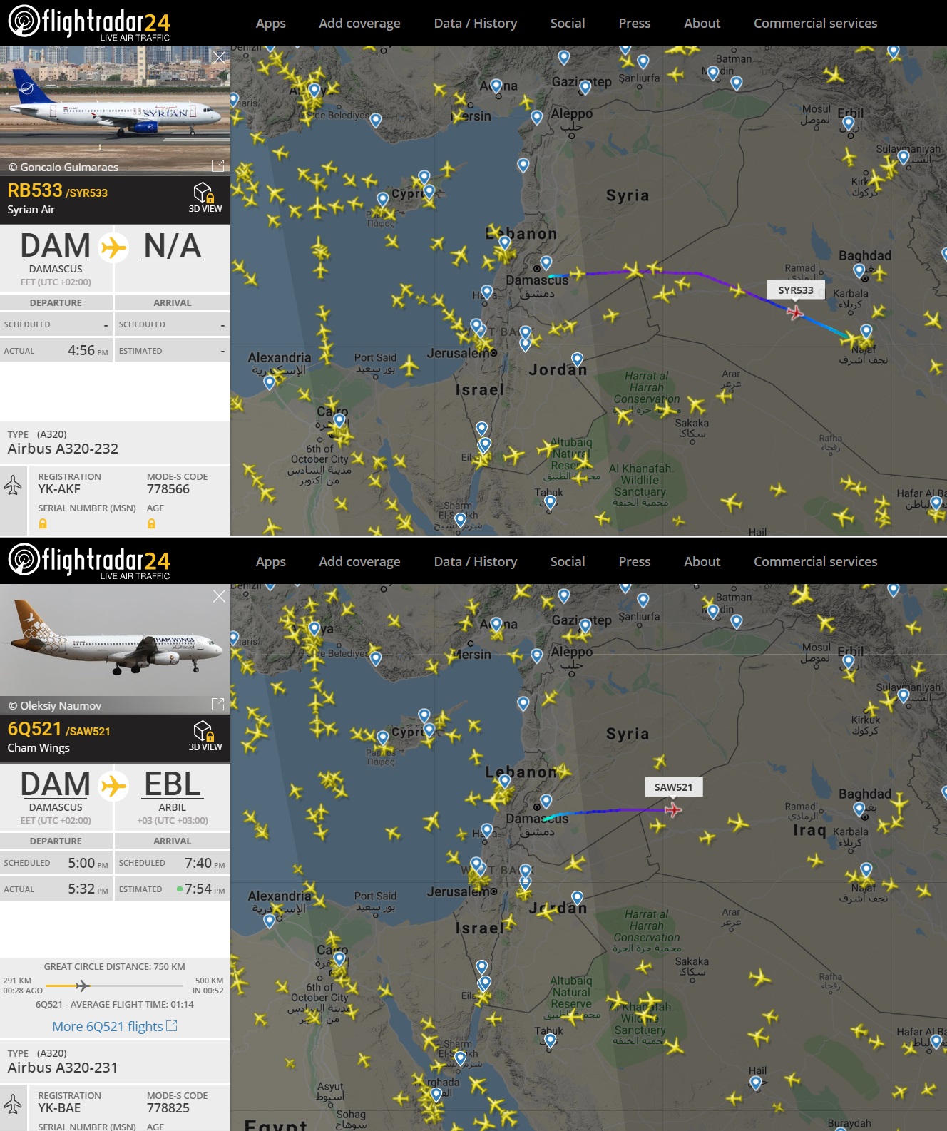 Iraq Imposes Sanctions On Two Syrian Airline Companies