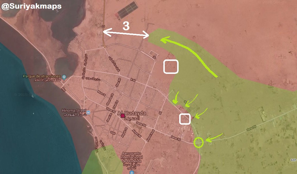 Saudi-led Coalition Forces Advance Along Key Street In Al-Hudaydah Area (Map, Videos)