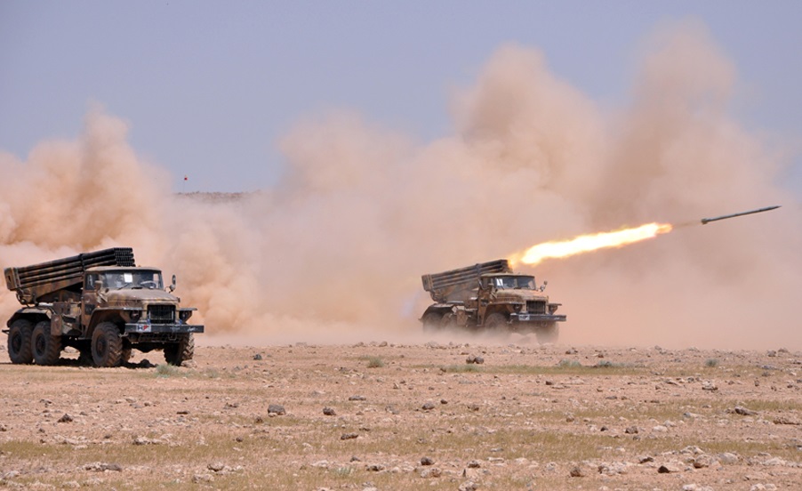 Syrian Army Rocket Launchers Destroy HTS’ Vehicles In Southern Idlib