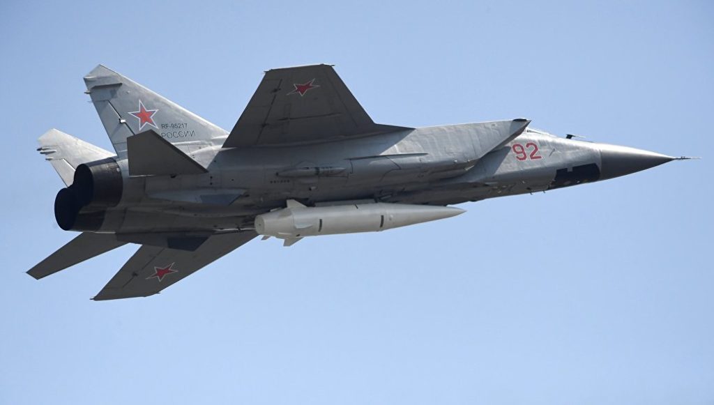 MiG-31 Jets Armed With Kinzhal Hypersonic Missiles Carried Out 89 Patrols Over Caspian And Black Seas