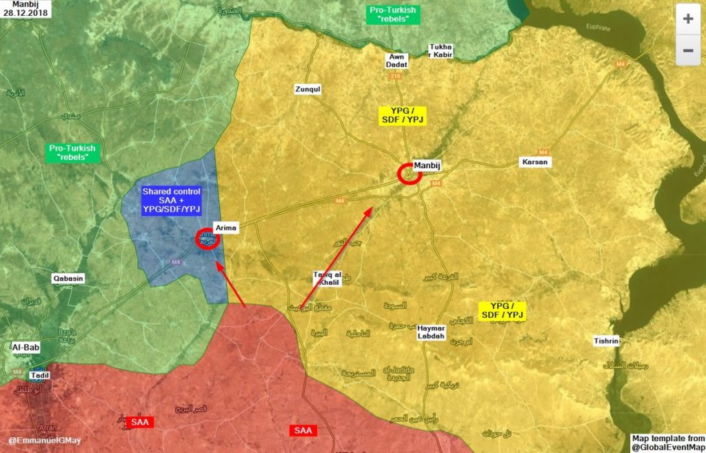 The Syrian army enters Manbij as Trump follows through on withdrawal: Iraq is next