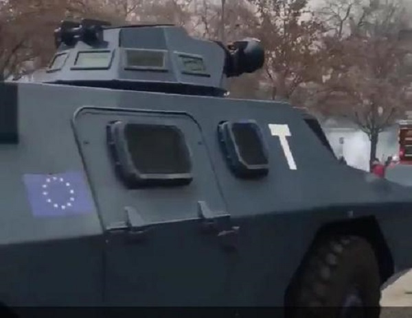 EU Army? France Riot Control Vehicles Bearing EU Flag Stoke Fear, Confusion