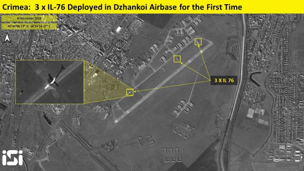 Sattelite Photos Show 3 IL-76 Cargo Planes In Crimea. Media Claims They Are Used To Deploy Additional Military Forces