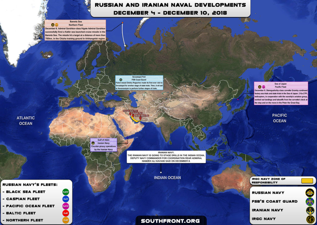 Iranian, Russian Naval Developments November 27 – December 1, 2018