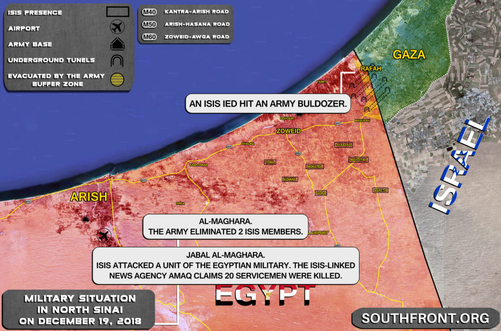 Egyptian Army Eliminates 2 ISIS Members In North Sinai (Map Update)