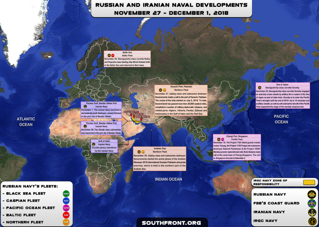 Iranian, Russian Naval Developments November 27 - December 1, 2018