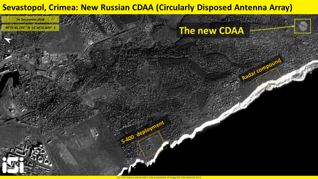 Satelite Images: Russia's New Circularly Disposed Antenna Array In Crimea Covers Area Up To Straits Of Gibraltar