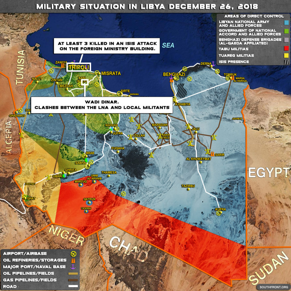 Military Situation In Libya On December 26, 2018 (Map Update)