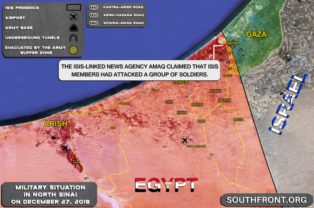 ISIS Carries Out Another Attack On Egyptian Forces In North Sinai