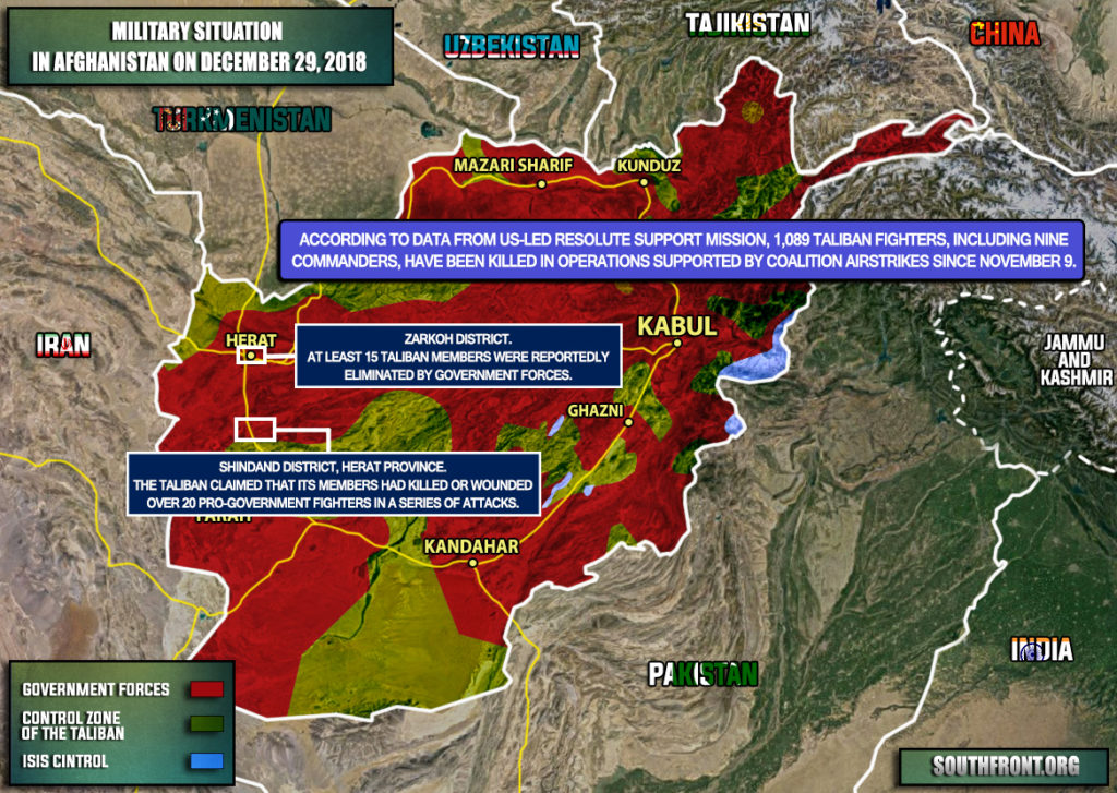 US-led Coalition: Over 1,000 Taliban Members Killed In Afghanistan Since Early November