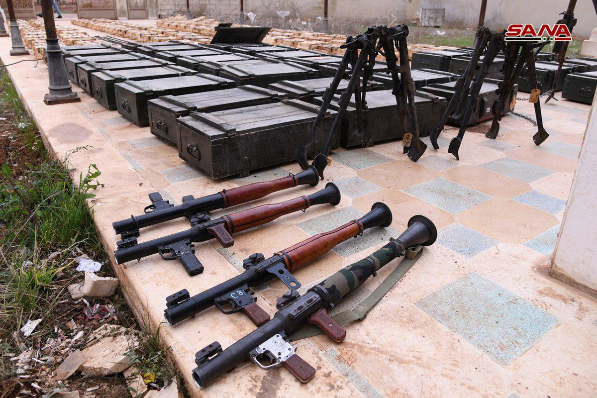 Army Captures Cache Of Anti-Aircraft & Anti-Tank Missiles In Southern Syria (Photos)