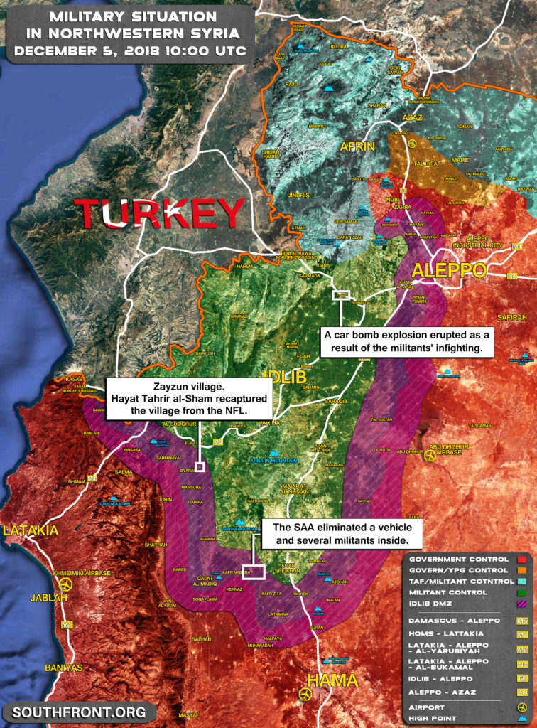 Hayat Tahrir al-Sham Boosts Its Presence In Idlib Demilitarized Zone Retaking Positions From Turkish-backed Militants