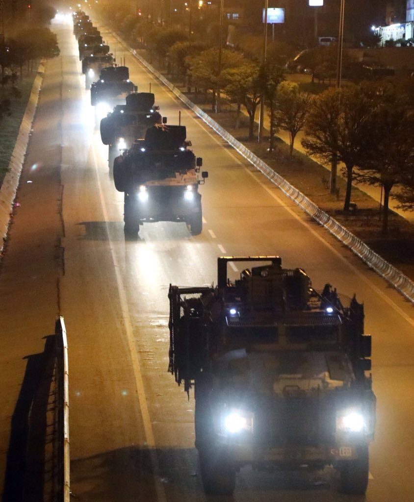 Photos, Videos: Turkish Military Build Up On Border With SDF-Held Part Of Syria