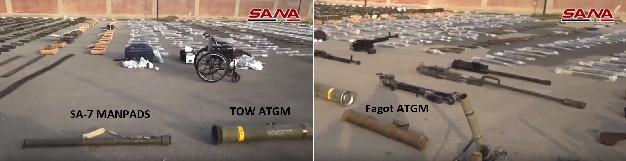 Army Uncovers Loads Of Weapons Including TOW Missiles And MANPADS In Southern Syria (Video)