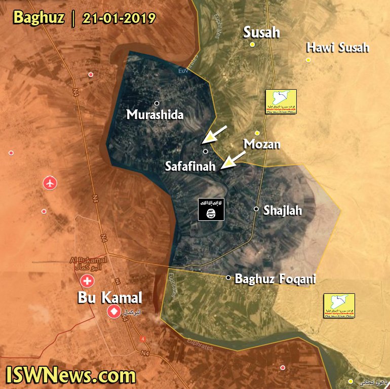 US-backed Forces Capture Mozah, Advance On Safaqinah In Euphrates Valley (Map)