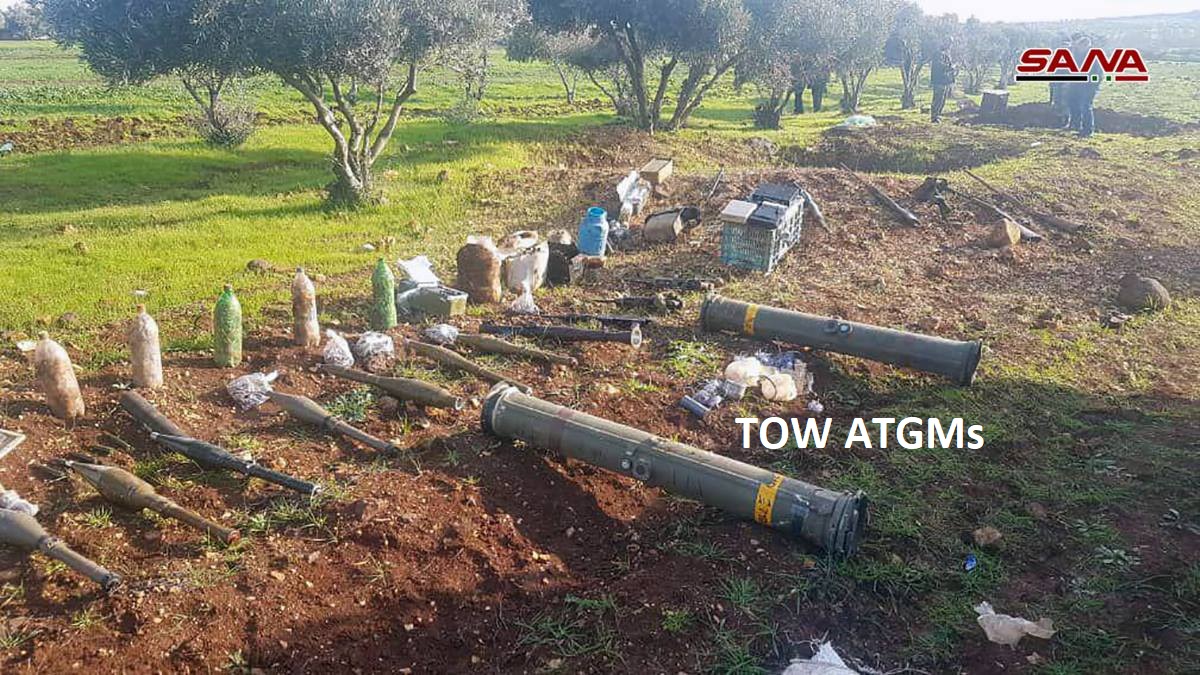 Syrian Army Uncovers TOW Missiles And Other Weapons In Northern Homs (Video, Photos)