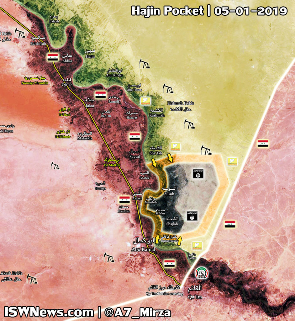 In Maps: Military Situation In Southeastern Syria On January 5-6, 2019