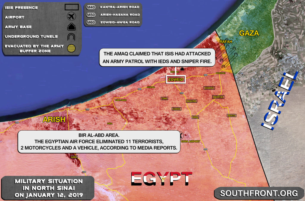 Egyptian Air Force Eliminates 11 Terrorists In North Sinai (Map Update)