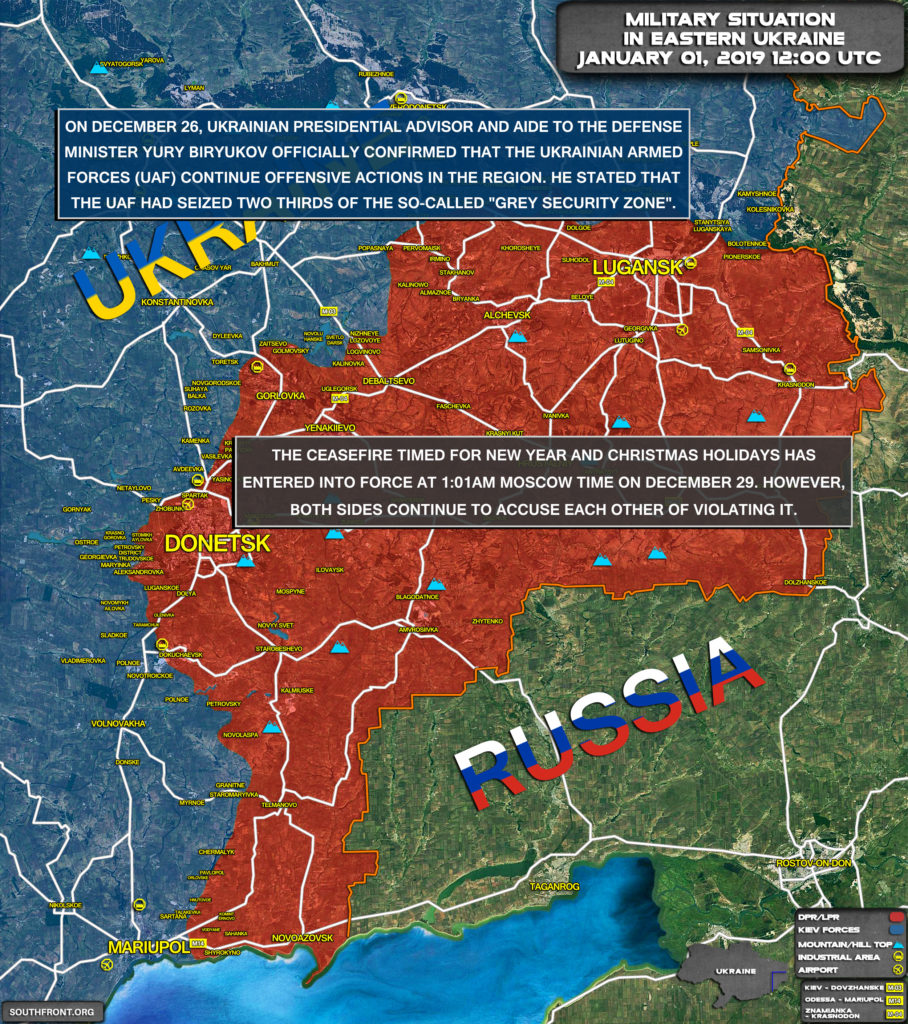 Ukrainian Forces Take Control Over Two Thirds Of "Gray Zone" In Donbass: Official