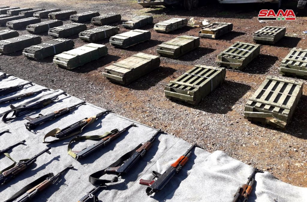 In Photos: Syrian Forces Discover More Weapons, Ammunition Left Behind By Militants In Damascus, Quneitra