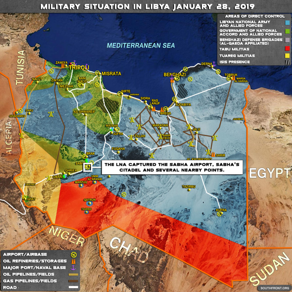 Map Update: Libyan National Army Makes Gains In Southwestern Part Of Country