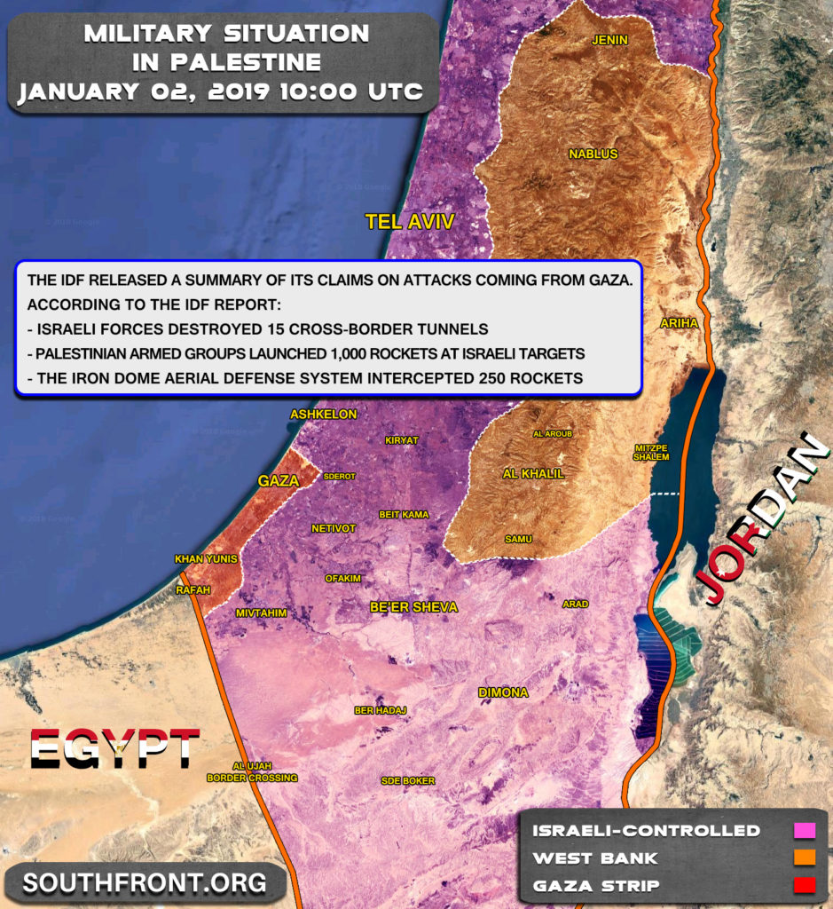 Israeli Military: 1,000 Rockets Were Launched From Gaza In 2018. Only 250 Were Intercepted By Iron Dome